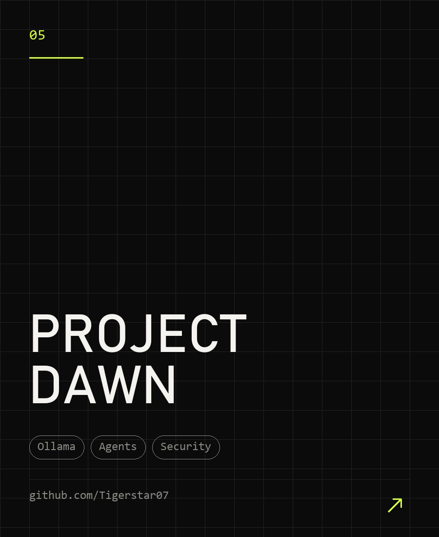 Project Dawn: local agent workspace and security scanner